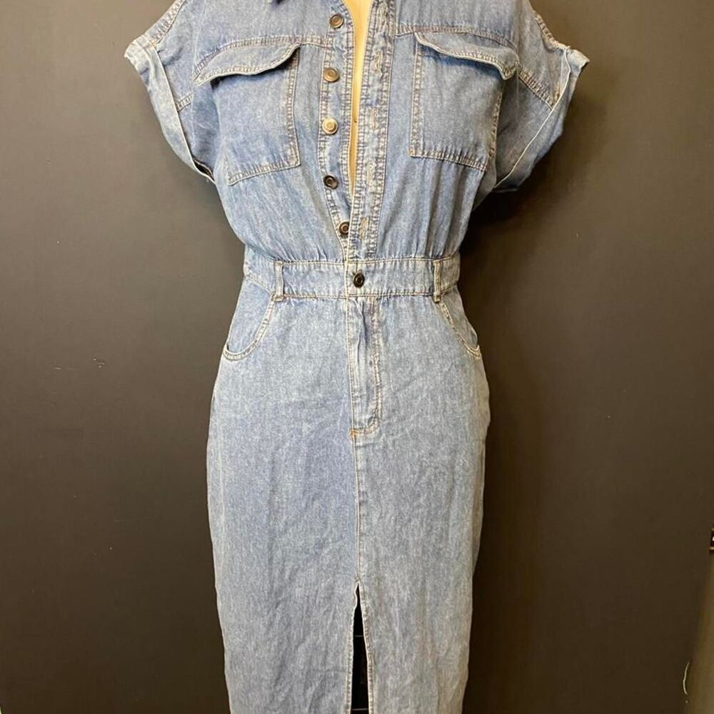 Given Kale Denim Dress